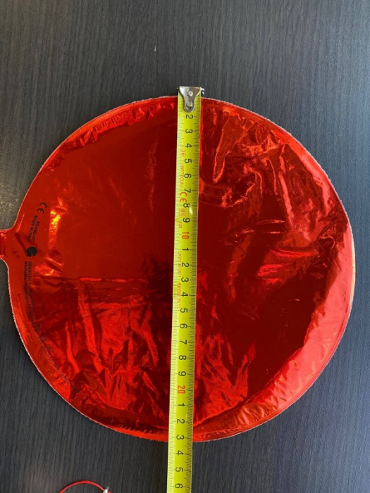 Balon folie mini rotund rosu 24 cm [2]