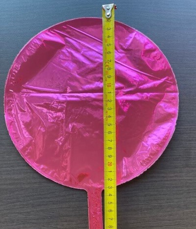 Balon folie mini rotund roz 24 cm [3]