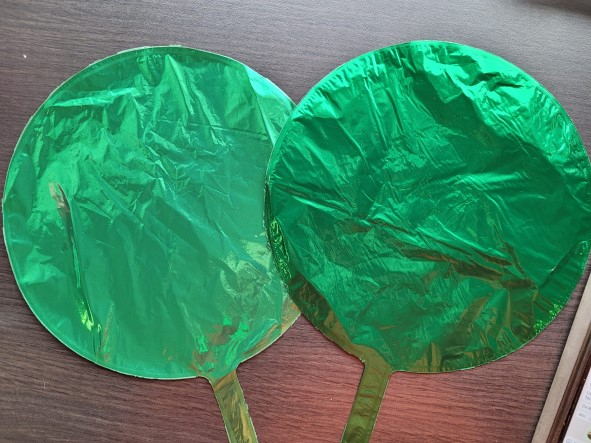 Balon folie mini rotund verde inchis 24 cm [5]