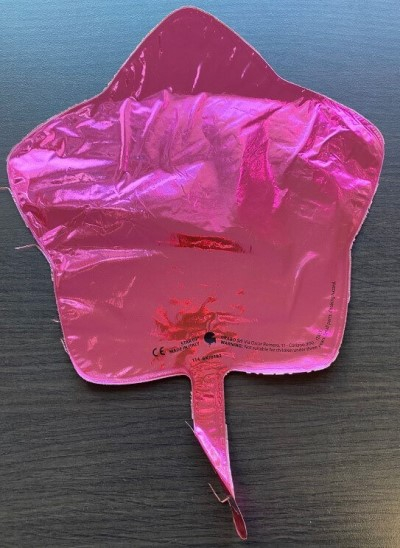 Balon folie mini stea roz 24 cm [2]