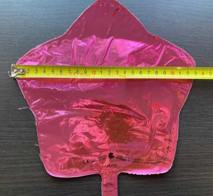 Balon folie mini stea roz 24 cm [3]