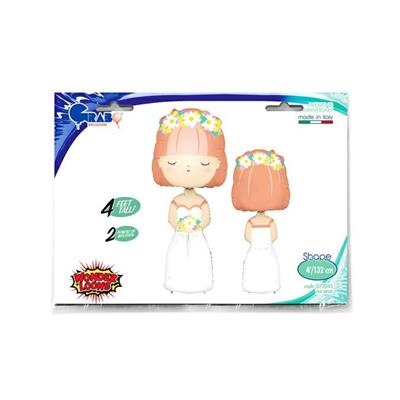 Balon folie Mireasa supershape 132 cm [5]
