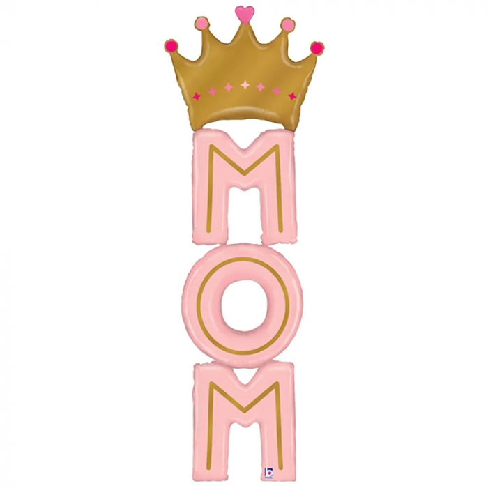 Balon folie Mom Crown mama cu coroana 182 cm