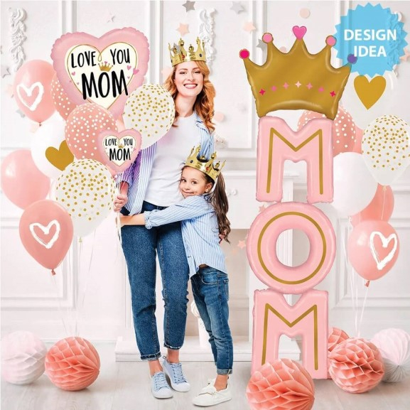 Balon folie Mom Crown / mama cu coroana 182 cm [4]