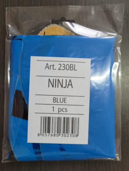Balon folie Ninja albastru 85 cm [5]