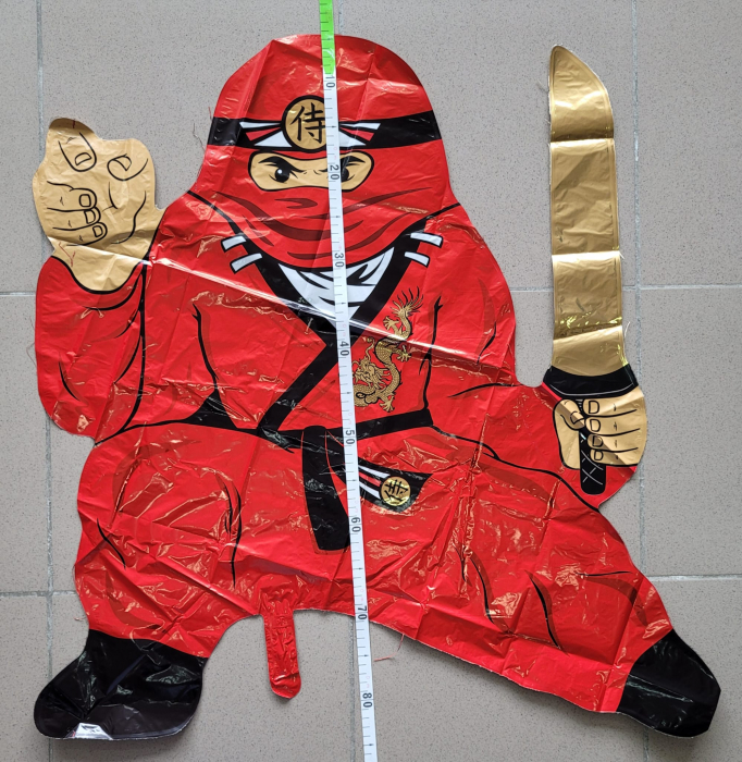 Balon folie Ninja rosu 85 cm [3]