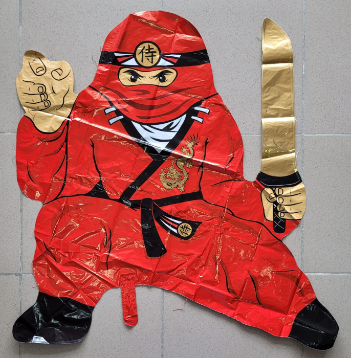 Balon folie Ninja rosu 85 cm [2]