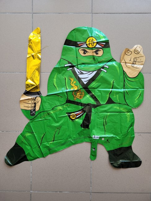 Balon folie Ninja verde 85 cm [2]