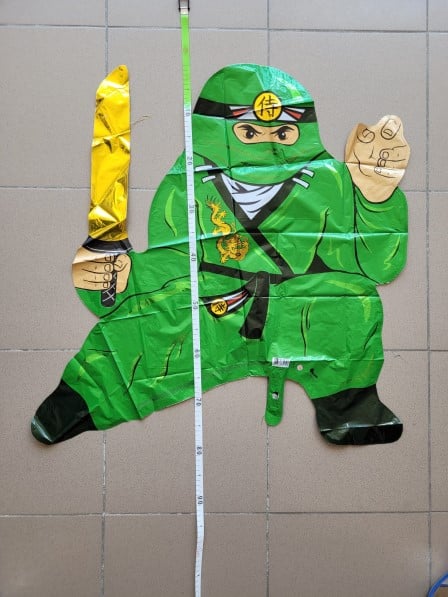 Balon folie Ninja verde 85 cm [4]