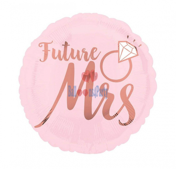 Balon folie nunta She said yes, Future Mrs 45cm [2]