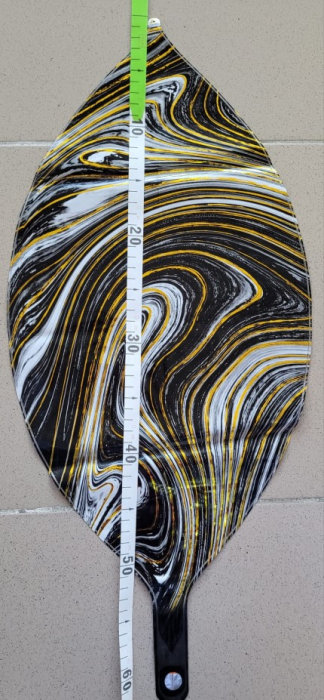 Balon folie orbz/sfera negru degrade/marble 45 cm [3]