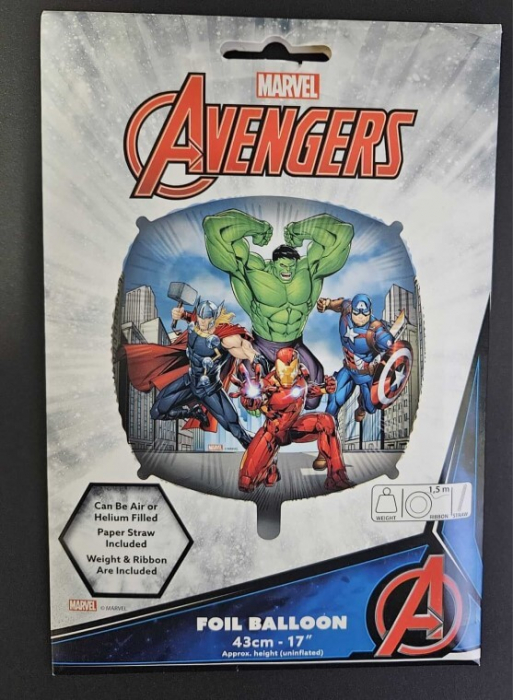 Balon folie patrat Avengers 43 cm [4]