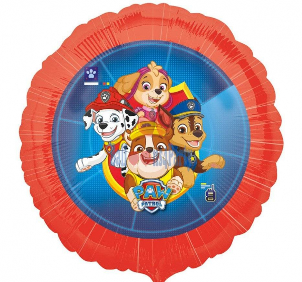 Balon folie Patrula Catelusilor Paw patrol 43cm 0026635391085