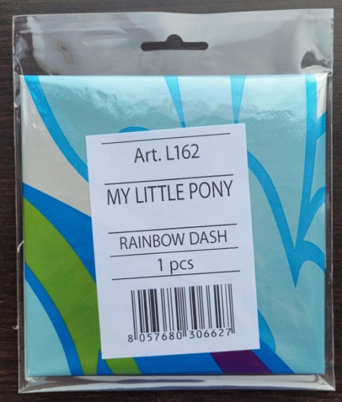 Balon Folie Figurina Rainbow Dash My Little Pony, 84cm, L162 [4]
