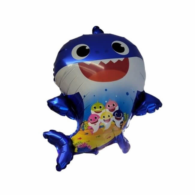 Balon folie rechin Baby Shark albastru 50 cm