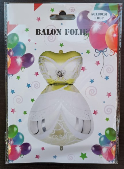 Balon folie Rochie Mireasa 50 x 80 cm [4]