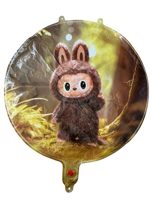 Balon folie rotund 2 fete Labubu 43 cm [2]
