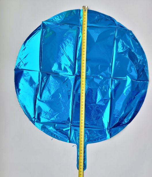 Balon folie rotund albastru 46 cm [3]