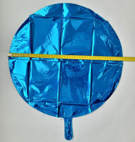Balon folie rotund albastru 46 cm [4]