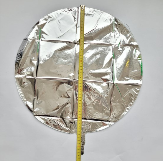 Balon folie rotund argintiu 46 cm [3]