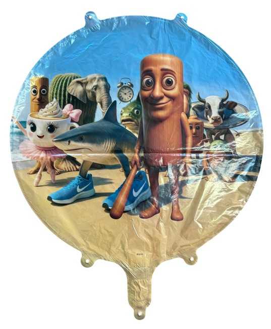 Balon folie rotund Brainrot 45 cm [3]