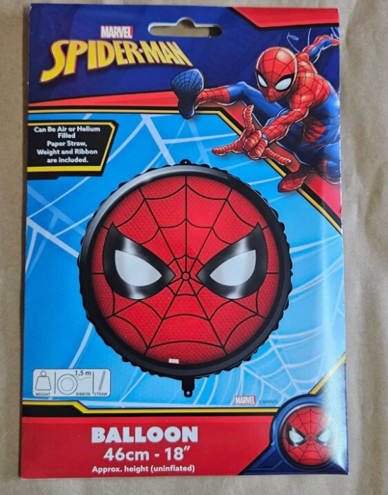 Balon folie rotund cap Spiderman 46 cm [4]