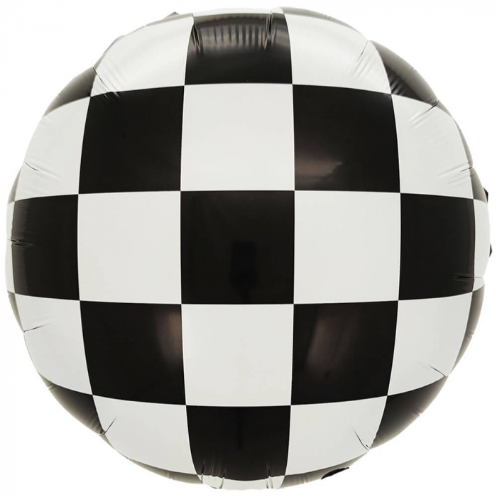Balon folie rotund carouri 45 cm [1]