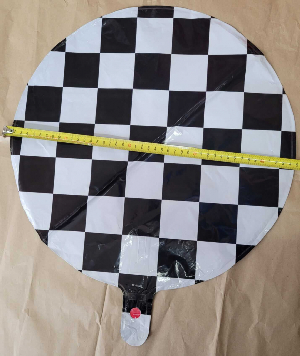 Balon folie rotund carouri 45 cm [4]