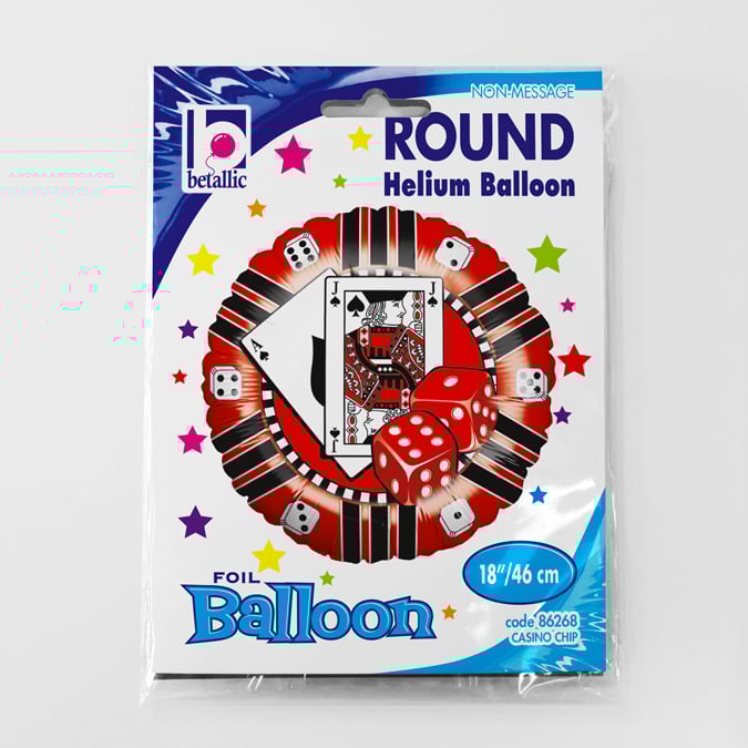 Balon folie rotund Cazinou Carti 46 cm [3]