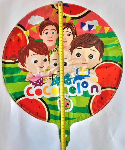 Balon folie rotund Cocomelon 2 fete 45 cm [5]