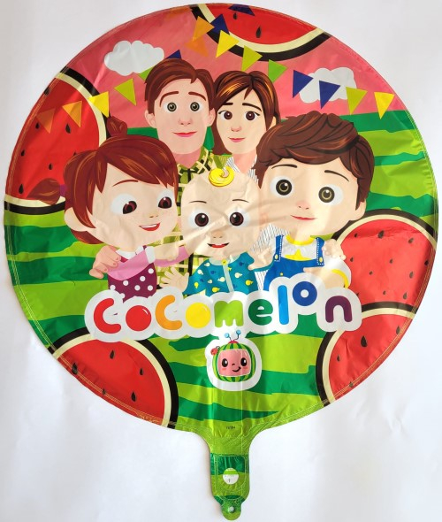Balon folie rotund Cocomelon 2 fete 45 cm [6]