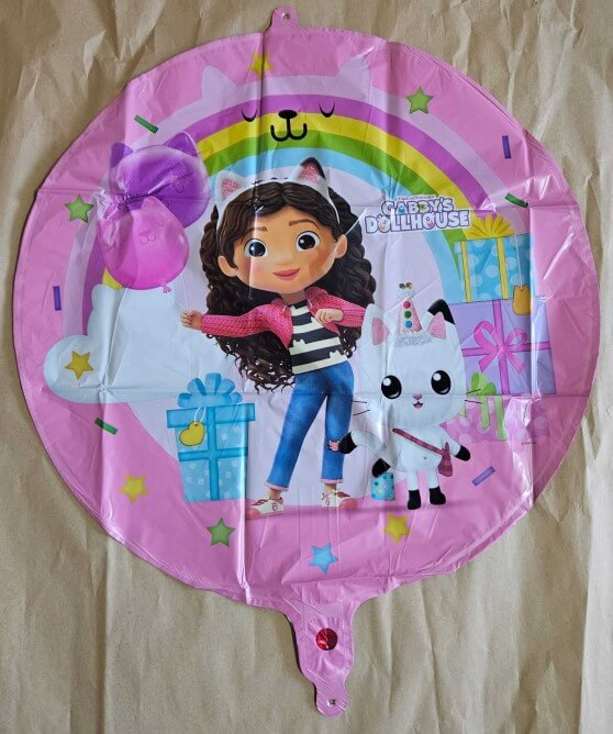 Balon folie rotund Gabby si casuta 46 cm [2]