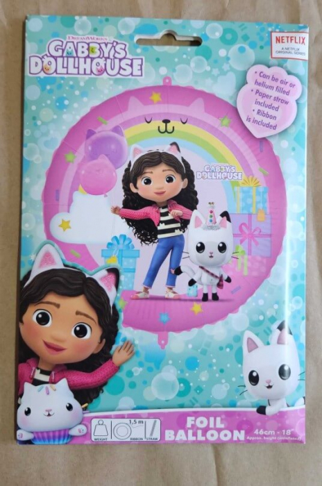 Balon folie rotund Gabby si casuta 46 cm [4]