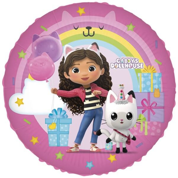 Balon folie rotund Gabby si casuta 46 cm [1]