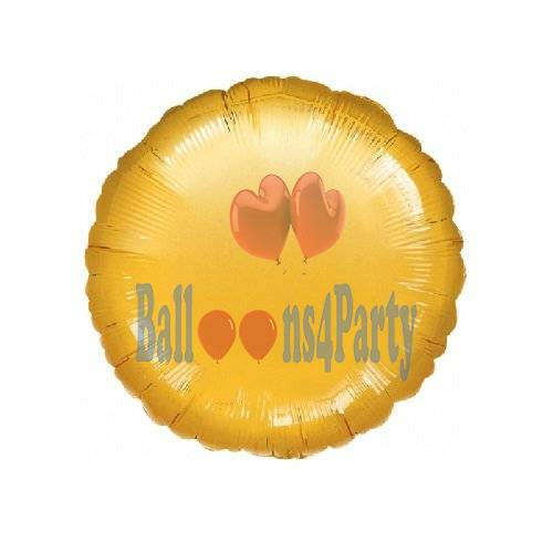Balon folie rotund Gold / Auriu 43cm [1]