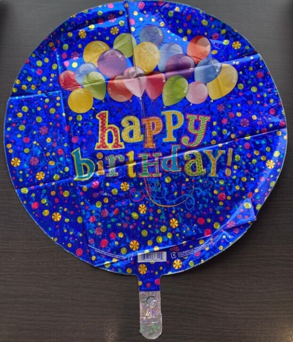 Balon folie rotund Happy Birthday baloane 46 cm [2]