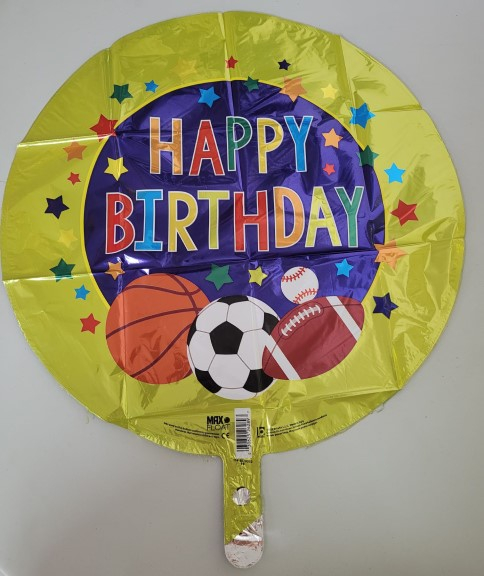 Balon folie rotund Happy Birthday Minge 46 cm [2]