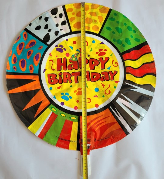 Balon folie rotund Happy Birthday zoo 53 cm [3]