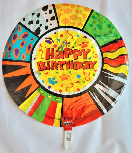 Balon folie rotund Happy Birthday zoo 53 cm [2]