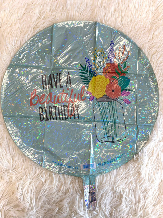 Balon folie rotund Have a Beautiful Birthday 46 cm [2]