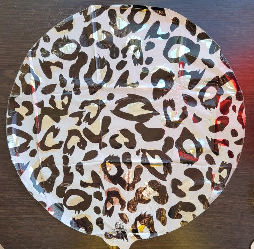 Balon Folie Print Leopard Alb, Multicolor, 43 cm [2]