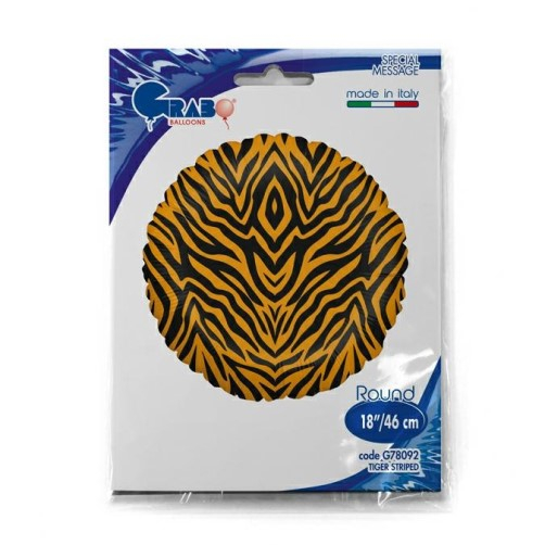 Balon folie rotund imprimat tigru 46 cm [4]