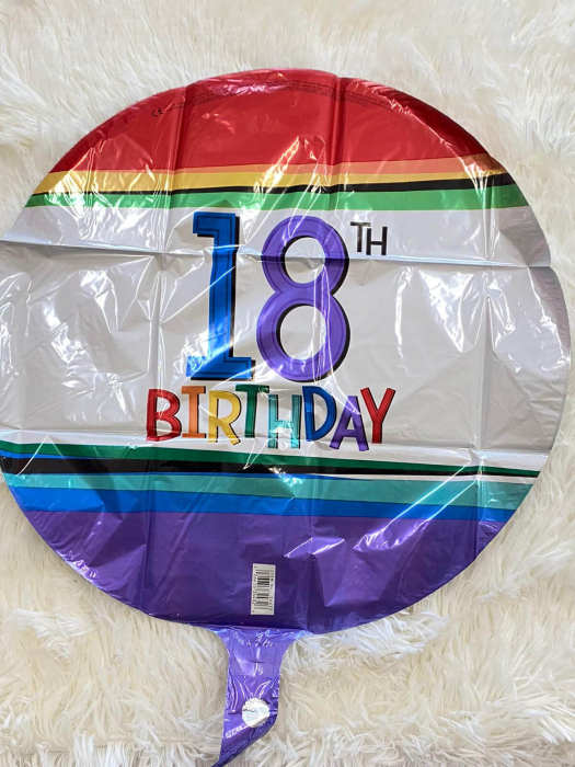 Balon folie rotund Majorat 18 ani multicolor 43 cm [2]