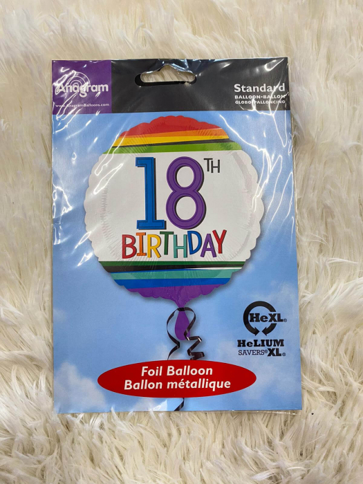 Balon folie rotund Majorat 18 ani multicolor 43 cm [3]