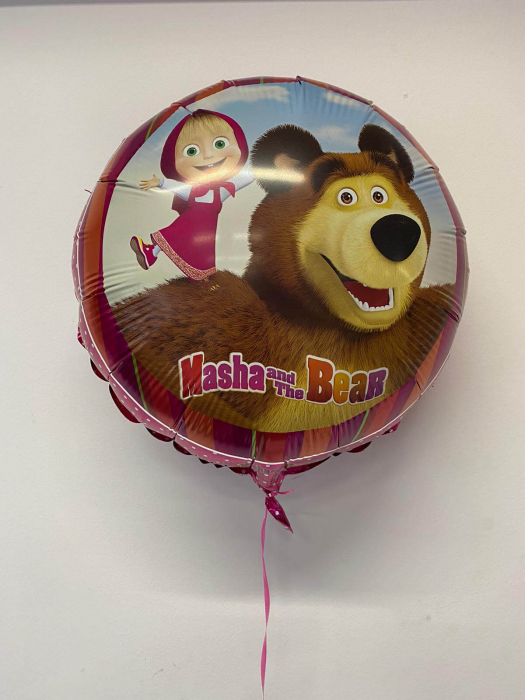 Balon folie rotund Masha si Ursul 46 cm [2]