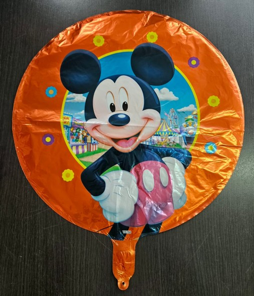 Balon folie rotund Mickey Rosu 43 cm [2]