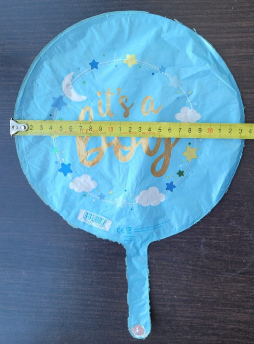 Balon folie rotund mini figurina It's a boy 23 cm [3]