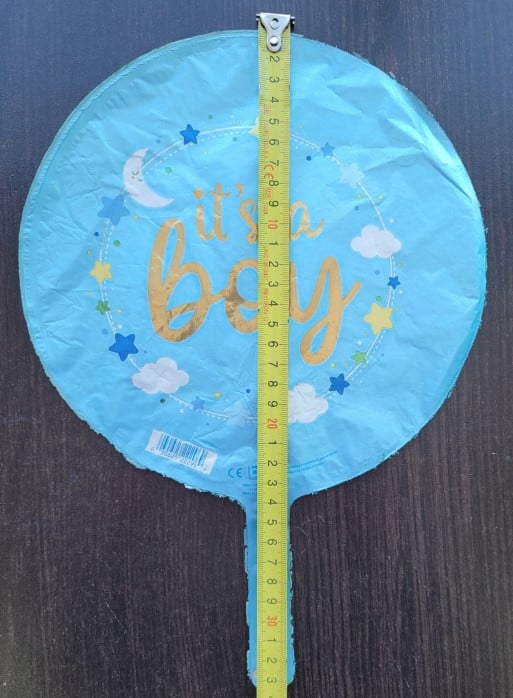Balon folie rotund mini figurina It's a boy 23 cm [2]