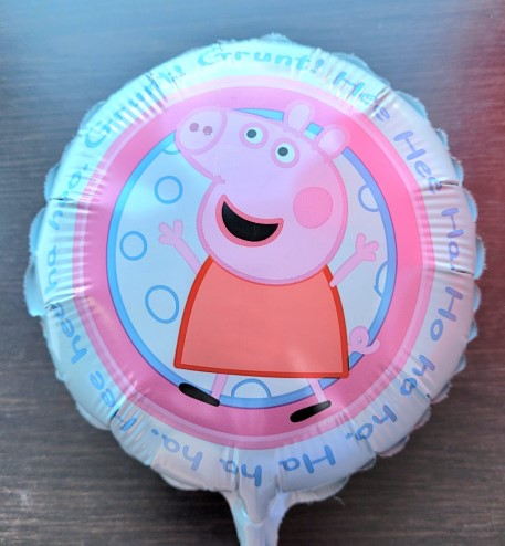 Balon folie rotund mini figurina Peppa Pig 23 cm [3]