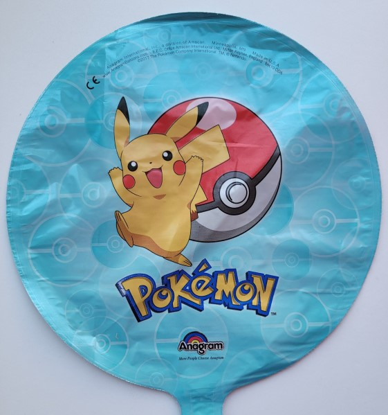 Balon folie rotund mini figurina Pokemon / Pikaciu 23 cm [2]